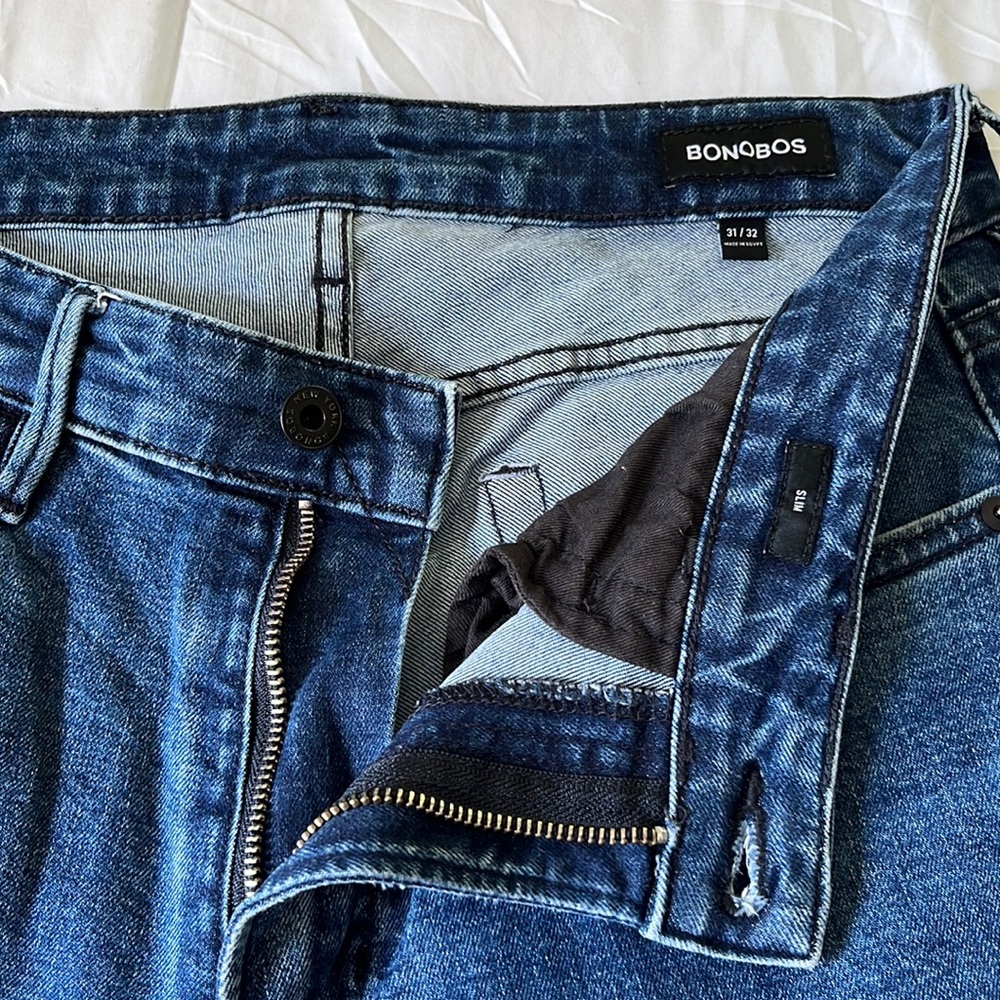 Bonobos premium stretch jeans. 31x32. River Bank Wash
